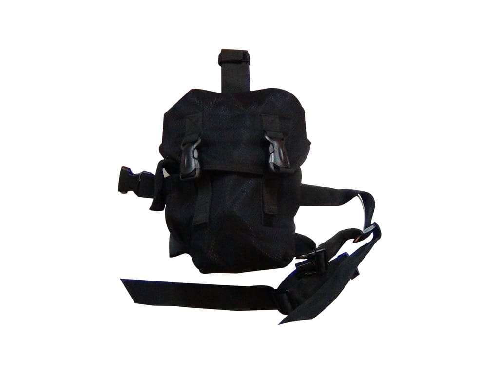 Drop Leg Gas Mask Pouch PM-001 Black